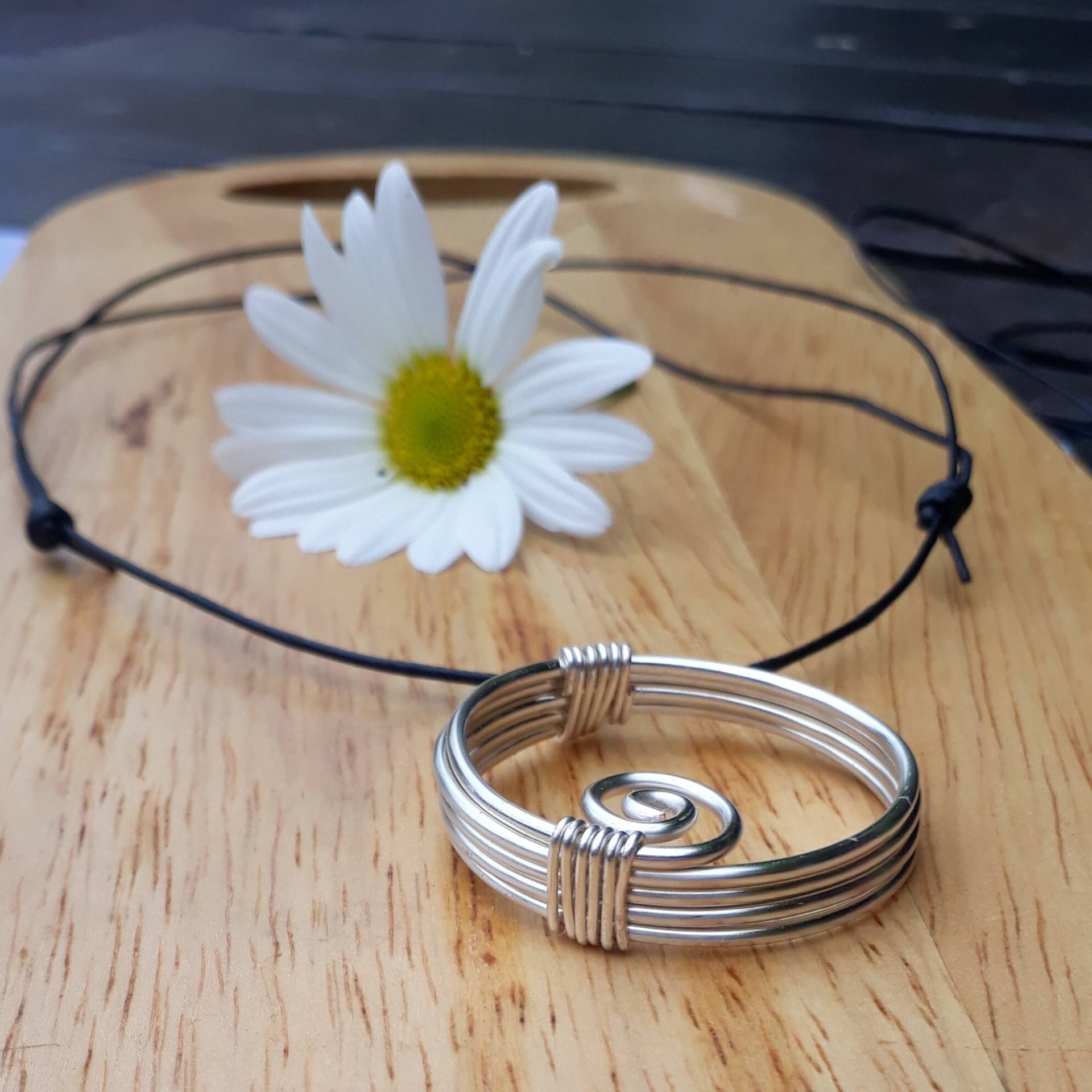Silber Spirale Anhänger Halskette, Handgemachter Schmuck, Boho Geburtstagsgeschenke Für Frauen, Statement von SpiralesDargent