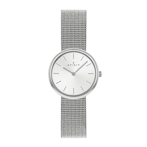Spirit Damen Analog Quarz Uhr mit Edelstahl Armband SP4017, Poliertes Silber von Spirit