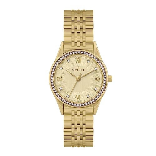 Spirit Halloween Damen Analog Quarz Uhr mit Edelstahl Armband SP4000 von Spirit