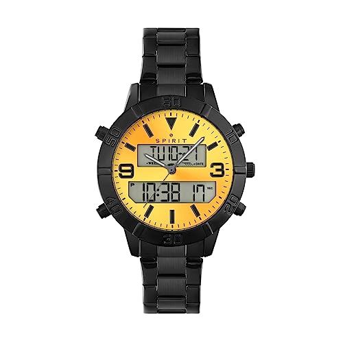 Spirit Herren Analog Quarz Uhr mit Edelstahl Armband SP3030 von Spirit