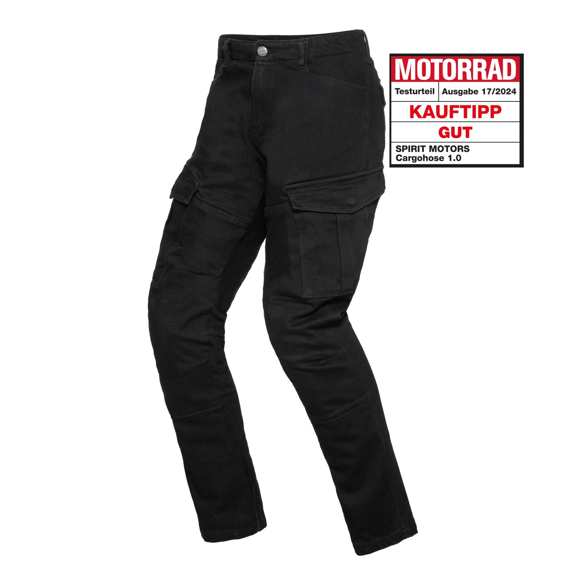 Spirit Motors Cargo Hose 1.0 schwarz 32/32 Herren Spirit Motors Cargo Hose 1.0 schwarz 32/32 Herren von Spirit Motors