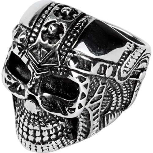Spirit Motors Edelstahl-Ring mit Totenkopf 1.0 – 316L Stahl – 20-22mm Spirit Motors Edelstahl-Ring mit Totenkopf 1.0 – 316L Stahl – 20-22mm von Spirit Motors