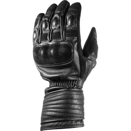 Spirit Motors Motorradhandschuhe lang Motorrad Handschuh Edward Greaser WP Lederhandschuh lang schwarz 11, Herren, Lifestyle, Ganzjährig von Spirit Motors