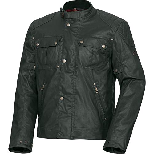 Spirit Motors Motorradjacke mit Protektoren Motorrad Jacke Retro-Style Textiljacke 1.0 grün M, Herren, Chopper/Cruiser, Ganzjährig von Spirit Motors