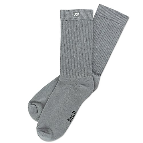 Spirit of 76 Tennissocken Halblang Herren & Damen Retro Crew Socken Sportsocken 39 40 41 42 Basics Lo Grau (M) von Spirit of 76