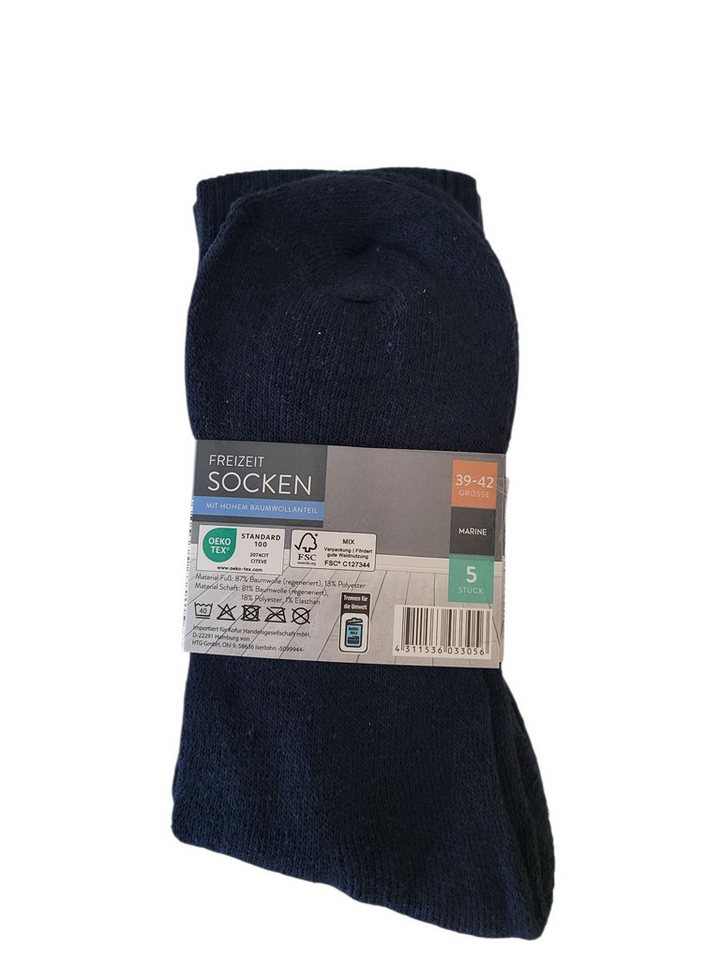 Spirit of Colours Freizeitsocken 5 Paar Freizeit Socken Baumwolle Gr.39-42 von Spirit of Colours