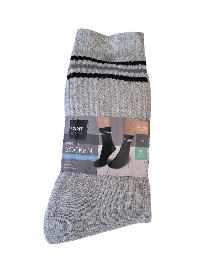 Spirit of Colours Freizeitsocken Spirit of Colours 5 Paar Freizeit Socken Baumwolle Gr.39-42 von Spirit of Colours