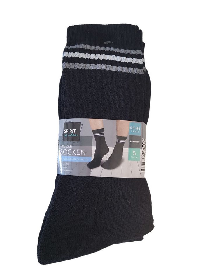 Spirit of Colours Freizeitsocken Spirit of Colours 5 Paar Freizeit Socken Baumwolle Gr.43-46 von Spirit of Colours