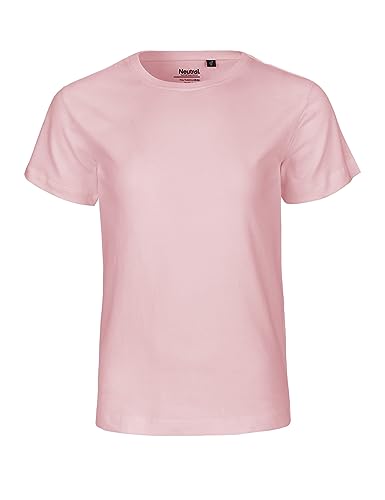 Neutral Kids Short Sleeved T-Shirt, 100% Bio-Baumwolle. Fairtrade, Oeko-Tex und Ecolabel Zertifiziert, Textilfarbe: Hellrosa, Gr.: 152/158 von Spirit of Isis