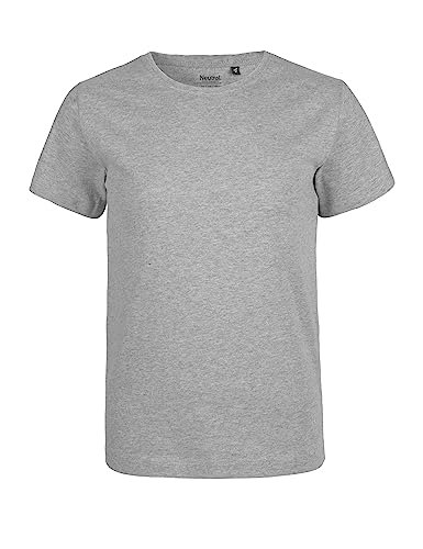 Neutral Kids Short Sleeved T-Shirt, 100% Bio-Baumwolle. Fairtrade, Oeko-Tex und Ecolabel Zertifiziert, Textilfarbe: grau, Gr.: 104/110 von Spirit of Isis