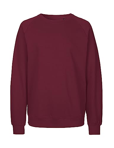 Spirit of Isis Neutral Sweatshirt, 100% Bio-Baumwolle. Fairtrade, Oeko-Tex und Ecolabel Zertifiziert, Textilfarbe: Bordeaux, Gr.: M von Spirit of Isis