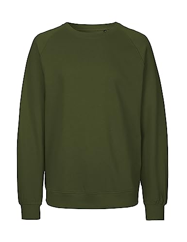 Spirit of Isis Neutral Sweatshirt, 100% Bio-Baumwolle. Fairtrade, Oeko-Tex und Ecolabel Zertifiziert, Textilfarbe: Oliv, Gr.: M von Spirit of Isis