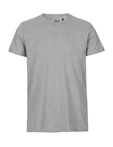 -Neutral- T-Shirt, 100% Bio-Baumwolle. Fairtrade, Oeko-Tex und Ecolabel Zertifiziert, Textilfarbe: Graumeliert, Gr.: 5XL von Spirit of Isis