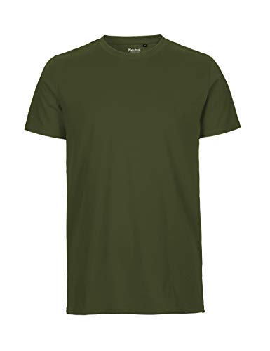 -Neutral- T-Shirt, 100% Bio-Baumwolle. Fairtrade, Oeko-Tex und Ecolabel Zertifiziert, Textilfarbe: Olive, Gr.: L von Spirit of Isis