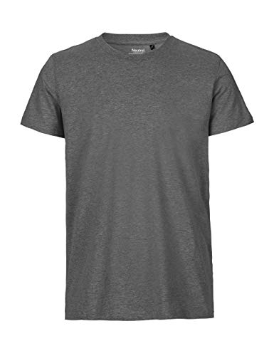 -Neutral- T-Shirt, 100% Bio-Baumwolle. Fairtrade, Oeko-Tex und Ecolabel Zertifiziert, Textilfarbe: dunkelgrau, Gr.: S von Spirit of Isis