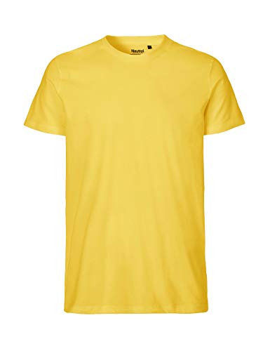 -Neutral- T-Shirt, 100% Bio-Baumwolle. Fairtrade, Oeko-Tex und Ecolabel Zertifiziert, Textilfarbe: gelb, Gr.: L von Spirit of Isis