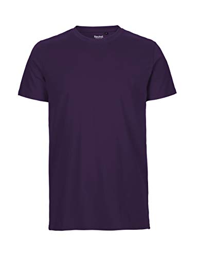 -Neutral- T-Shirt, 100% Bio-Baumwolle. Fairtrade, Oeko-Tex und Ecolabel Zertifiziert, Textilfarbe: lila, Gr.: M von Spirit of Isis