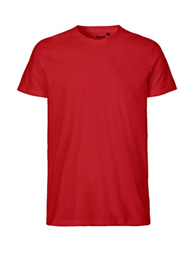 -Neutral- T-Shirt, 100% Bio-Baumwolle. Fairtrade, Oeko-Tex und Ecolabel Zertifiziert, Textilfarbe: rot, Gr.: S von Spirit of Isis