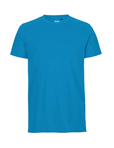 -Neutral- T-Shirt, 100% Bio-Baumwolle. Fairtrade, Oeko-Tex und Ecolabel Zertifiziert, Textilfarbe: saphirblau, Gr.: S von Spirit of Isis