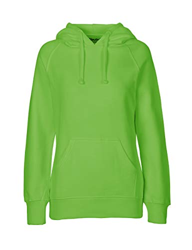 Spirit of Isis Green Cat Damen Kapuzensweatshirt, 100% Bio-Baumwolle. Fairtrade, Oeko-Tex und Ecolabel Zertifiziert, Textilfarbe: Limette, Gr.: XL von Spirit of Isis