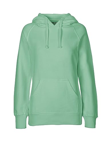 Spirit of Isis Green Cat Damen Kapuzensweatshirt, 100% Bio-Baumwolle. Fairtrade, Oeko-Tex und Ecolabel Zertifiziert, Textilfarbe: Mint, Gr.: L von Spirit of Isis