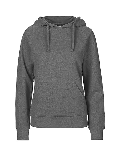 Spirit of Isis Green Cat Damen Kapuzensweatshirt, 100% Bio-Baumwolle. Fairtrade, Oeko-Tex und Ecolabel Zertifiziert, Textilfarbe: anthrazit, Gr.: XL von Lupsty