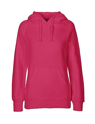 Spirit of Isis Green Cat Damen Kapuzensweatshirt, 100% Bio-Baumwolle. Fairtrade, Oeko-Tex und Ecolabel Zertifiziert, Textilfarbe: pink, Gr.: L von Spirit of Isis