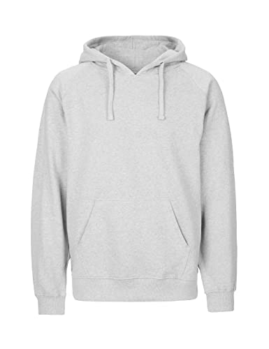 Spirit of Isis Herren Kapuzensweatshirt, 100% Bio-Baumwolle. Fairtrade, Oeko-Tex und Ecolabel Zertifiziert, Textilfarbe: Aschgrau, Gr.: L von Spirit of Isis