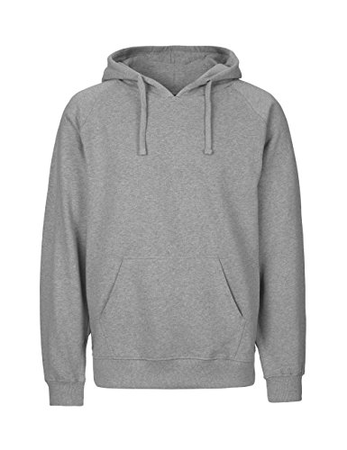 Spirit of Isis Herren Kapuzensweatshirt, 100% Bio-Baumwolle. Fairtrade, Oeko-Tex und Ecolabel Zertifiziert, Textilfarbe: Graumeliert, Gr.: M von Spirit of Isis
