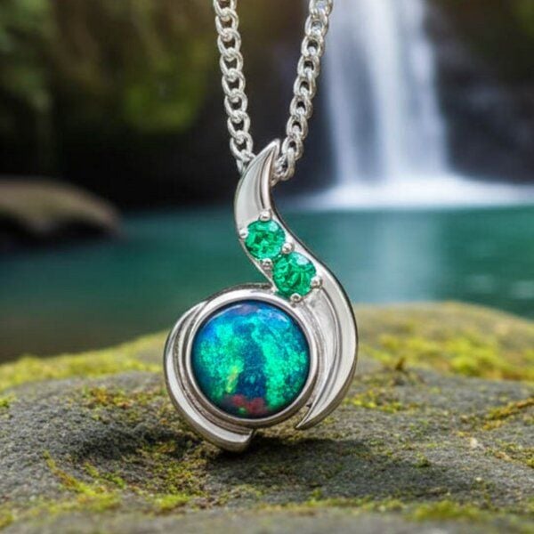 Spirit of Island Silber Halskette | Opal Universe von Spirit of Island