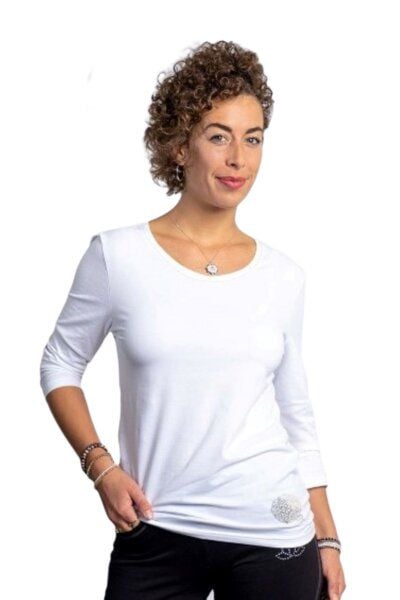 The Spirit of OM Longsleeve Weiß Silber von The Spirit of OM