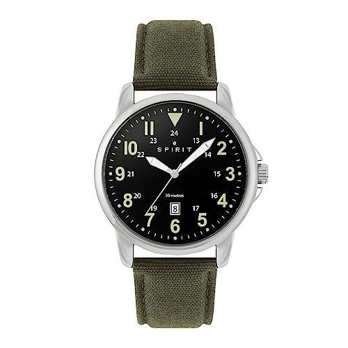 Spirit Herren Analog Quarz Uhr mit Canvas Armband SP1005 von Spirit