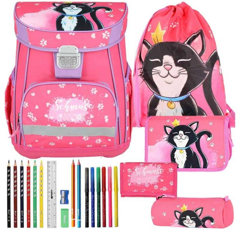 Spirit Schulranzen Set Vision 11-teilig 2025 Mädchen pink Cat Queen von Spirit