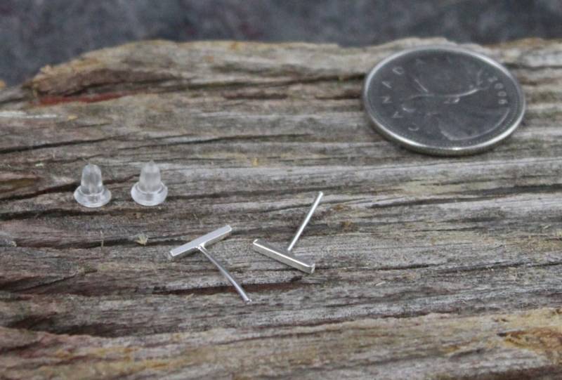 Geo Thin Bar Stud - Nachhaltige Sterling Silber Handgefertigt in Kanada Umweltfreundlich Fair Erhandelbar Geo Thin Bar Stud - Nachhaltige Sterling Silber Handgefertigt in Kanada Umweltfreundlich Fair Erhandelbar von SpiritOV