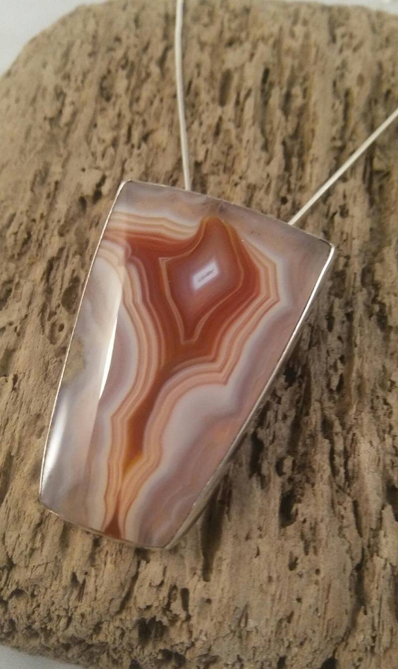 Laguna Achat Silber Hand Anhänger Laguna Achat Silber Hand Anhänger von SpiritRockStudios