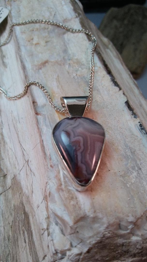 Laguna Achat Sterling Silberanhänger Laguna Achat Sterling Silberanhänger von SpiritRockStudios