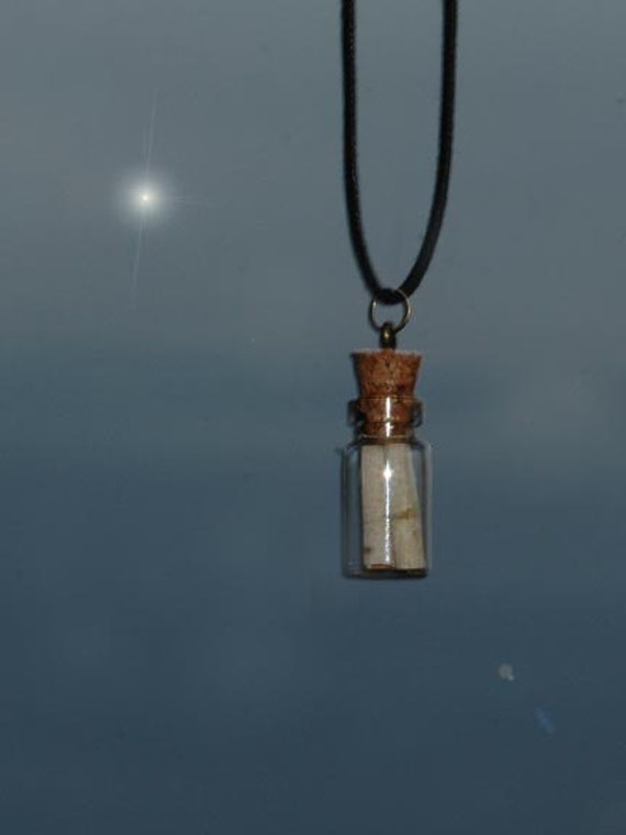 Botschaft Im Bottlle - Liebesnote Hochzeitsgeschenk Glasschmuck Glas Fläschchen Brautjungfern Geschenk Silber Birke Rinde Personalisiert von Spiritofireland