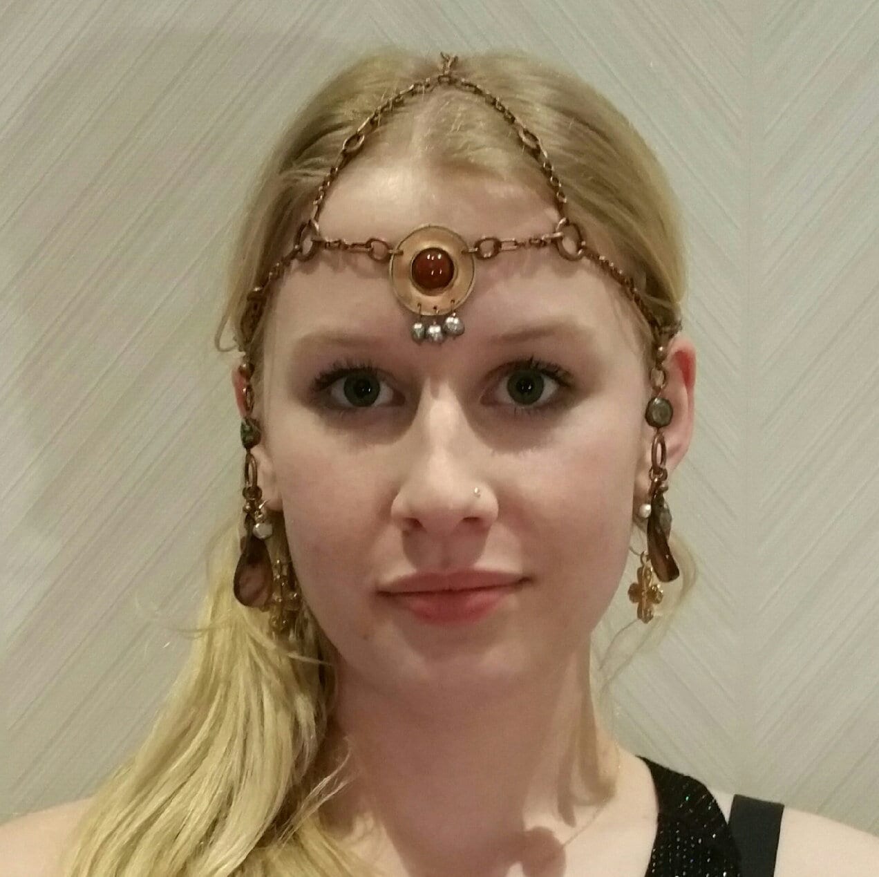 stammes-Kupfer, Karneol Und Perlen Kette Circlet Kopfschmuck Krone - Geist Der Göttin stammes-Kupfer, Karneol Und Perlen Kette Circlet Kopfschmuck Krone - Geist Der Göttin von SpiritoftheGoddess