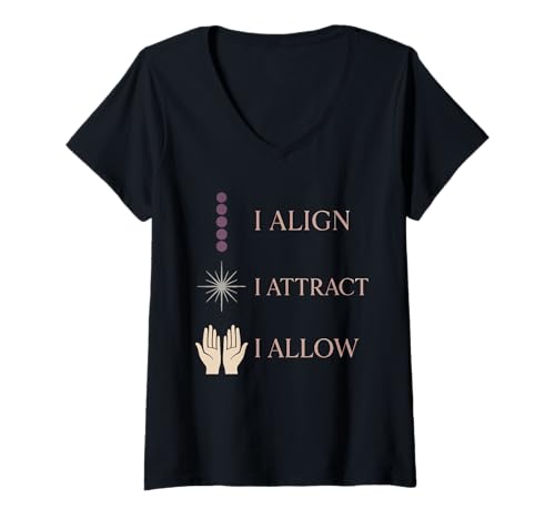 Damen Reiki Practitioner Energieheilung Chakra ausgerichteter Lichtarbeiter T-Shirt mit V-Ausschnitt Damen Reiki Practitioner Energieheilung Chakra ausgerichteter Lichtarbeiter T-Shirt mit V-Ausschnitt von Spiritual Healer Reiki Vibes Healing Hands Gift