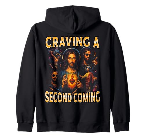 Craving A Second Coming Jesus Meme Erwachsene Humor Herren Kapuzenjacke Craving A Second Coming Jesus Meme Erwachsene Humor Herren Kapuzenjacke von Spiritual Humor Faithful Expression 90er Bootleg
