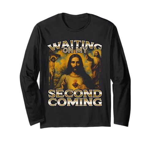 Craving A Second Coming Jesus Meme Erwachsene Humor Herren Langarmshirt Craving A Second Coming Jesus Meme Erwachsene Humor Herren Langarmshirt von Spiritual Humor Faithful Expression 90er Bootleg