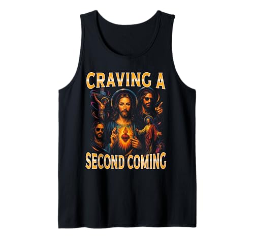 Craving A Second Coming Jesus Meme Erwachsene Humor Herren Tank Top Craving A Second Coming Jesus Meme Erwachsene Humor Herren Tank Top von Spiritual Humor Faithful Expression 90er Bootleg
