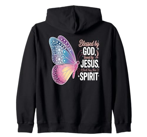 Angeführt vom Heiligen Geist Christian Women Butterfly Kapuzenjacke Angeführt vom Heiligen Geist Christian Women Butterfly Kapuzenjacke von Spiritual Women Christian Faith Message