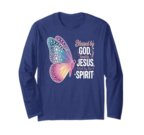 Angeführt vom Heiligen Geist Christian Women Butterfly Langarmshirt von Spiritual Women Christian Faith Message