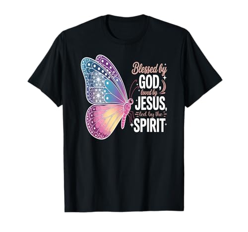 Angeführt vom Heiligen Geist Christian Women Butterfly T-Shirt Angeführt vom Heiligen Geist Christian Women Butterfly T-Shirt von Spiritual Women Christian Faith Message