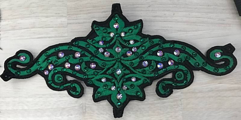 Besticktes Rollwerk Tiara Mit Strasssteinen von SpiritualIrishDancer
