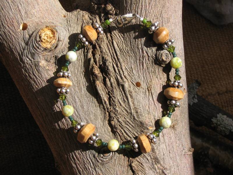 Conamara Marmor Armband Mit Sterling Akzenten Und Heiligen Eiche von SpiritusInMateria