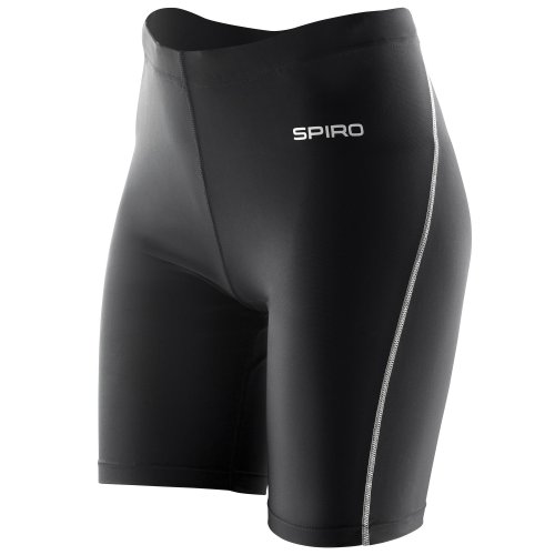 Spiro Damen Sport-Shorts/ / Sport-Tights / Kurze Hose (M-L) (Schwarz) von Spiro