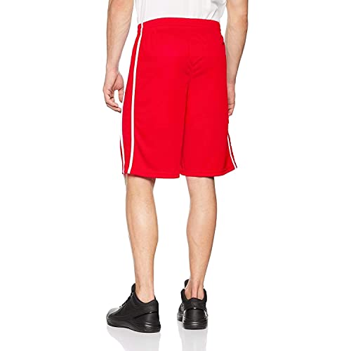 Spiro Herren Basketball-Shorts, schnelltrocknend (XS) (Rot/Weiß) von Spiro