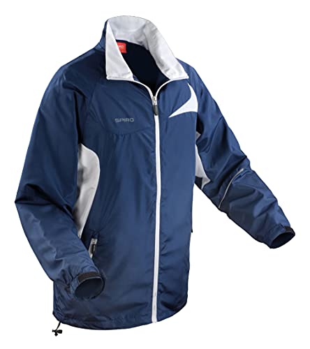 Spiro Herren Jacke Micro Lite Team, Blau (Navy/White 252), XXXX-Large (Herstellergröße: 4XL) von Result